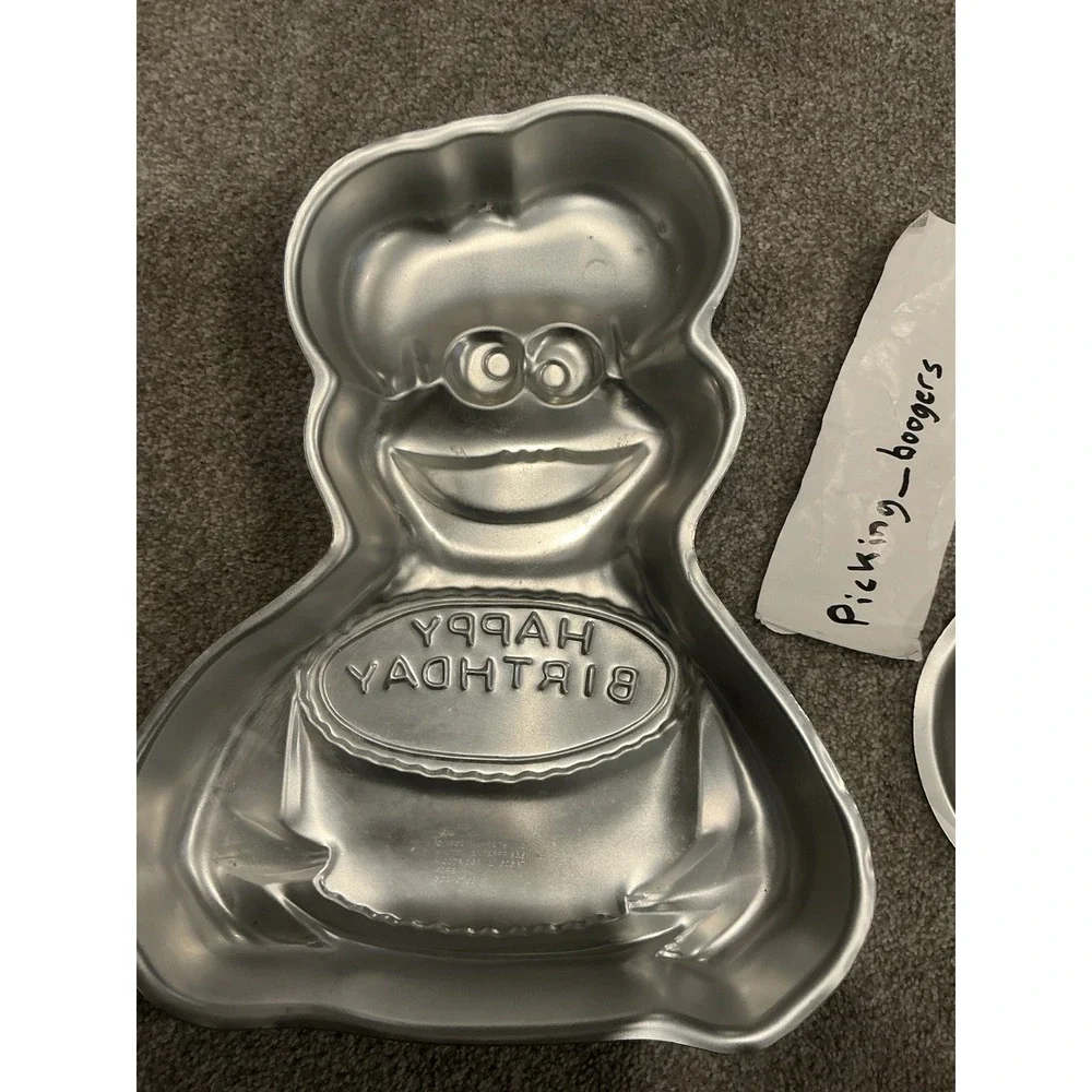 Vintage Wilton Cookie Monster Cake Pan 1982 / 1977 Cake Mold‎ Pan Ernie and Bert